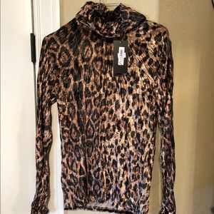Crushed velvet long sleeve top. Never worn!